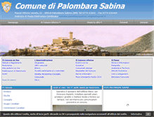 Tablet Screenshot of comune.palombarasabina.rm.it